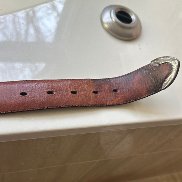 Ralph Lauren Black Leather Belt - Picture 8 of 9